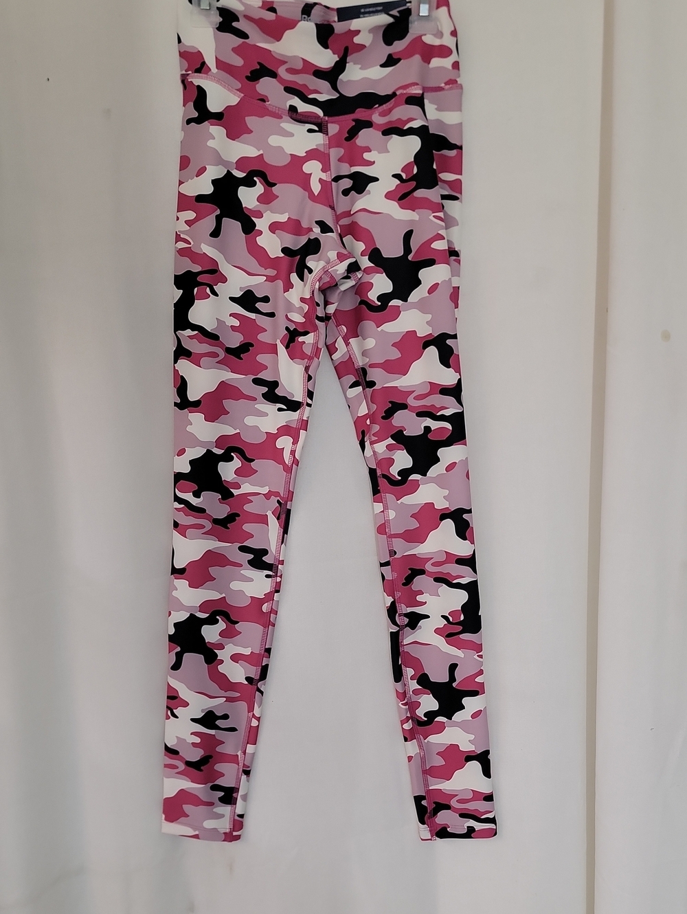 Reebok Pink Black White Camo Leggings